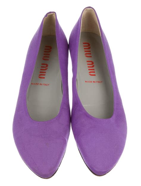 miu miu flats pointed